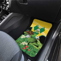 Saint Vincent and the Grenadines Car Mats Amazona Guildingii 46 Years Of Independence - Wonder Print Shop