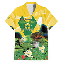 Personalized Saint Vincent and the Grenadines Family Matching Mermaid Dress and Hawaiian Shirt Amazona Guildingii 46 Years Of Independence - Wonder Print Shop