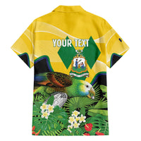 Personalized Saint Vincent and the Grenadines Family Matching Off The Shoulder Long Sleeve Dress and Hawaiian Shirt Amazona Guildingii 46 Years Of Independence - Wonder Print Shop