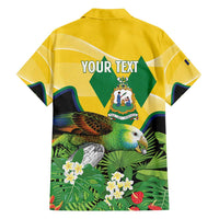 Personalized Saint Vincent and the Grenadines Family Matching Off Shoulder Short Dress and Hawaiian Shirt Amazona Guildingii 46 Years Of Independence - Wonder Print Shop