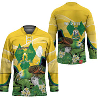 Personalized Saint Vincent and the Grenadines Hockey Jersey Amazona Guildingii 46 Years Of Independence - Wonder Print Shop