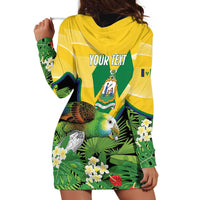 Personalized Saint Vincent and the Grenadines Hoodie Dress Amazona Guildingii 46 Years Of Independence - Wonder Print Shop