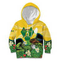 Personalized Saint Vincent and the Grenadines Kid Hoodie Amazona Guildingii 46 Years Of Independence - Wonder Print Shop