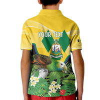Personalized Saint Vincent and the Grenadines Kid Polo Shirt Amazona Guildingii 46 Years Of Independence - Wonder Print Shop