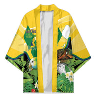 Personalized Saint Vincent and the Grenadines Kimono Amazona Guildingii 46 Years Of Independence - Wonder Print Shop