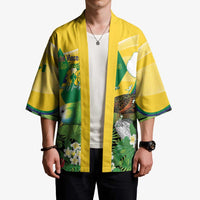 Personalized Saint Vincent and the Grenadines Kimono Amazona Guildingii 46 Years Of Independence - Wonder Print Shop