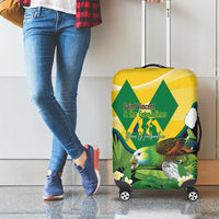 Saint Vincent and the Grenadines Luggage Cover Amazona Guildingii 46 Years Of Independence - Wonder Print Shop