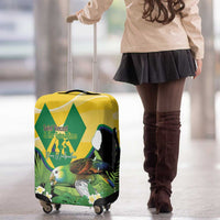 Saint Vincent and the Grenadines Luggage Cover Amazona Guildingii 46 Years Of Independence - Wonder Print Shop