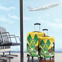 Saint Vincent and the Grenadines Luggage Cover Amazona Guildingii 46 Years Of Independence - Wonder Print Shop