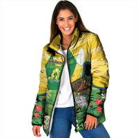 Personalized Saint Vincent and the Grenadines Padded Jacket Amazona Guildingii 46 Years Of Independence - Wonder Print Shop