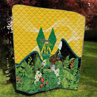 Saint Vincent and the Grenadines Quilt Amazona Guildingii 46 Years Of Independence - Wonder Print Shop