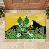Saint Vincent and the Grenadines Rubber Doormat Amazona Guildingii 46 Years Of Independence - Wonder Print Shop