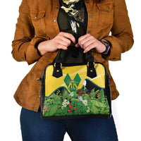 Saint Vincent and the Grenadines Shoulder Handbag Amazona Guildingii 46 Years Of Independence - Wonder Print Shop