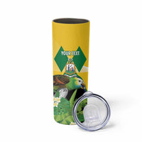 Personalized Saint Vincent and the Grenadines Skinny Tumbler Amazona Guildingii 46 Years Of Independence - Wonder Print Shop