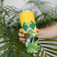 Personalized Saint Vincent and the Grenadines Skinny Tumbler Amazona Guildingii 46 Years Of Independence - Wonder Print Shop