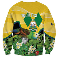 Personalized Saint Vincent and the Grenadines Sweatshirt Amazona Guildingii 46 Years Of Independence - Wonder Print Shop