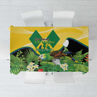 Saint Vincent and the Grenadines Tablecloth Amazona Guildingii 46 Years Of Independence - Wonder Print Shop