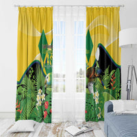 Saint Vincent and the Grenadines Window Curtain Amazona Guildingii 46 Years Of Independence - Wonder Print Shop