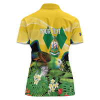 Personalized Saint Vincent and the Grenadines Women Polo Shirt Amazona Guildingii 46 Years Of Independence - Wonder Print Shop