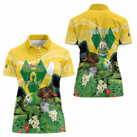 Personalized Saint Vincent and the Grenadines Women Polo Shirt Amazona Guildingii 46 Years Of Independence - Wonder Print Shop