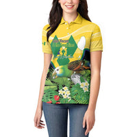 Personalized Saint Vincent and the Grenadines Women Polo Shirt Amazona Guildingii 46 Years Of Independence - Wonder Print Shop