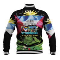 Antigua and Barbuda Independence Day Baseball Jacket 44th Anniversary One Flag One People One Spirit - Wonder Print Shop