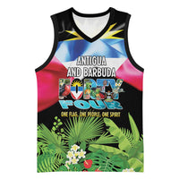 Antigua and Barbuda Independence Day Basketball Jersey 44th Anniversary One Flag One People One Spirit - Wonder Print Shop