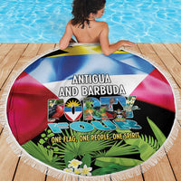 Antigua and Barbuda Independence Day Beach Blanket 44th Anniversary One Flag One People One Spirit - Wonder Print Shop
