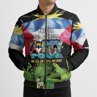 Antigua and Barbuda Independence Day Bomber Puffer Jacket 44th Anniversary One Flag One People One Spirit - Wonder Print Shop
