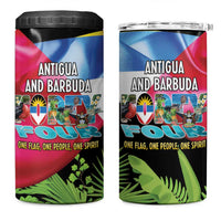 Antigua and Barbuda Independence Day 4 in 1 Can Cooler Tumbler 44th Anniversary One Flag One People One Spirit - Wonder Print Shop
