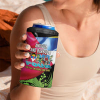 Antigua and Barbuda Independence Day 4 in 1 Can Cooler Tumbler 44th Anniversary One Flag One People One Spirit - Wonder Print Shop