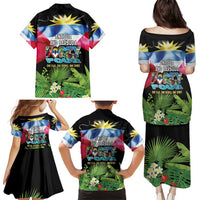 Antigua and Barbuda Independence Day Family Matching Puletasi and Hawaiian Shirt 44th Anniversary One Flag One People One Spirit - Wonder Print Shop