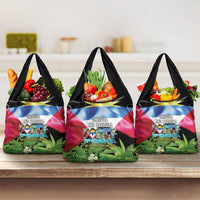 Antigua and Barbuda Independence Day Grocery Bag 44th Anniversary One Flag One People One Spirit - Wonder Print Shop