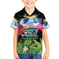 Antigua and Barbuda Independence Day Kid Hawaiian Shirt 44th Anniversary One Flag One People One Spirit - Wonder Print Shop