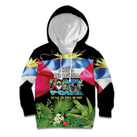 Antigua and Barbuda Independence Day Kid Hoodie 44th Anniversary One Flag One People One Spirit - Wonder Print Shop