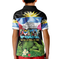 Antigua and Barbuda Independence Day Kid Polo Shirt 44th Anniversary One Flag One People One Spirit - Wonder Print Shop