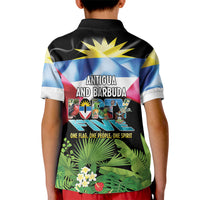 Antigua and Barbuda Independence Day Kid Polo Shirt 44th Anniversary One Flag One People One Spirit - Wonder Print Shop