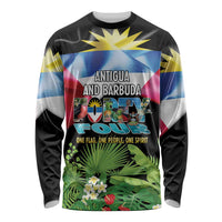 Antigua and Barbuda Independence Day Long Sleeve Shirt 44th Anniversary One Flag One People One Spirit - Wonder Print Shop