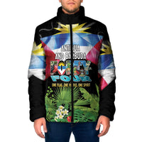 Antigua and Barbuda Independence Day Padded Jacket 44th Anniversary One Flag One People One Spirit - Wonder Print Shop
