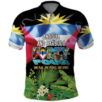 Antigua and Barbuda Independence Day Polo Shirt 44th Anniversary One Flag One People One Spirit - Wonder Print Shop