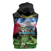 Antigua and Barbuda Independence Day Sleeveless Hoodie 44th Anniversary One Flag One People One Spirit - Wonder Print Shop