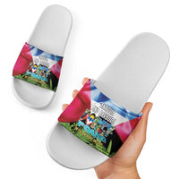 Antigua and Barbuda Independence Day Slide Sandals 44th Anniversary One Flag One People One Spirit - Wonder Print Shop