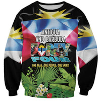 Antigua and Barbuda Independence Day Sweatshirt 44th Anniversary One Flag One People One Spirit - Wonder Print Shop