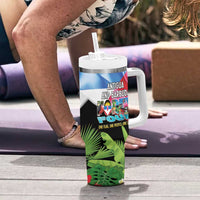 Antigua and Barbuda Independence Day Tumbler With Handle 44th Anniversary One Flag One People One Spirit - Wonder Print Shop