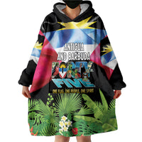 Antigua and Barbuda Independence Day Wearable Blanket Hoodie 44th Anniversary One Flag One People One Spirit - Wonder Print Shop