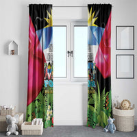 Antigua and Barbuda Independence Day Window Curtain 44th Anniversary One Flag One People One Spirit - Wonder Print Shop