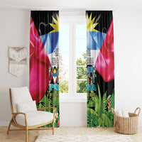 Antigua and Barbuda Independence Day Window Curtain 44th Anniversary One Flag One People One Spirit - Wonder Print Shop