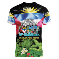 Antigua and Barbuda Independence Day Women V-Neck T-Shirt 44th Anniversary One Flag One People One Spirit - Wonder Print Shop