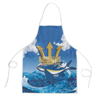 Barbados Independence Day Apron Gold Trident and Flying Fish - Wonder Print Shop