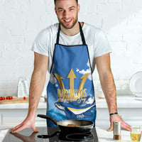 Barbados Independence Day Apron Gold Trident and Flying Fish - Wonder Print Shop